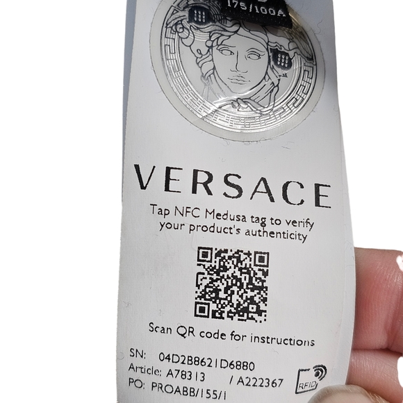 Gianni Versace Medusa Button Wool Cardigan Sweater black - Picture 2 of 9